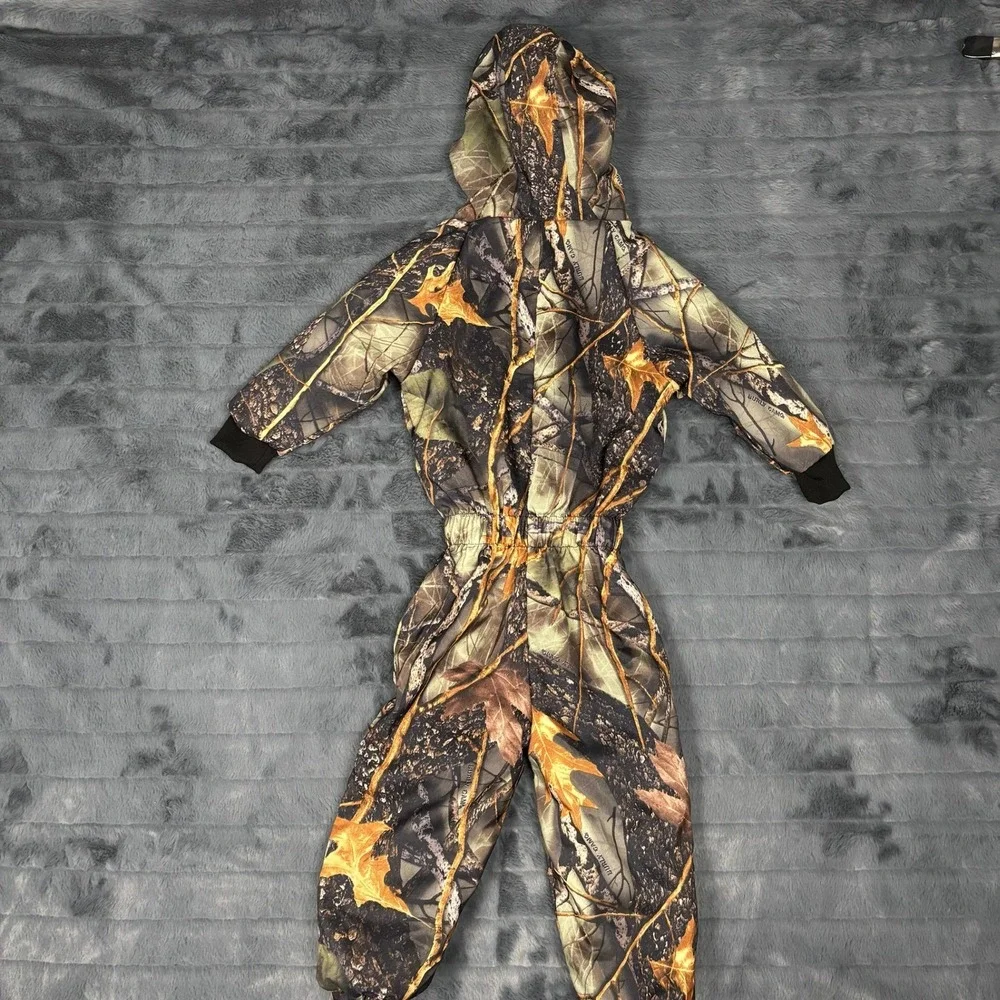 WFS Element Gear Toddler 2T Camo Hooded Coverall Hunting Suit Forest Camouflage